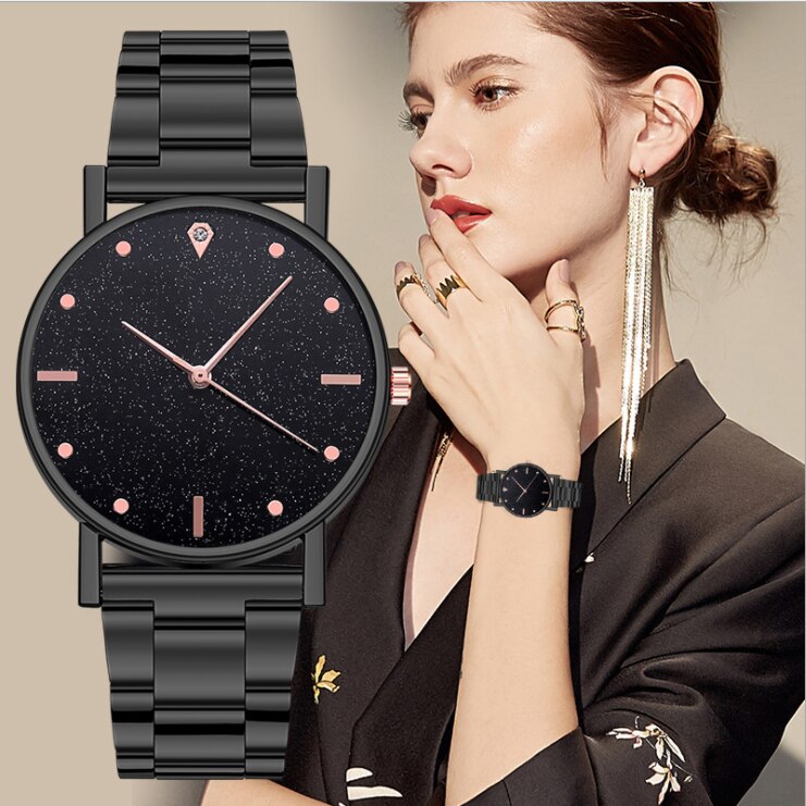 WOKAI 2021New Women Watches Ladies Top Brand luxury Waterproof Quartz Clocks Watch Women Stainless Steel Date Clock