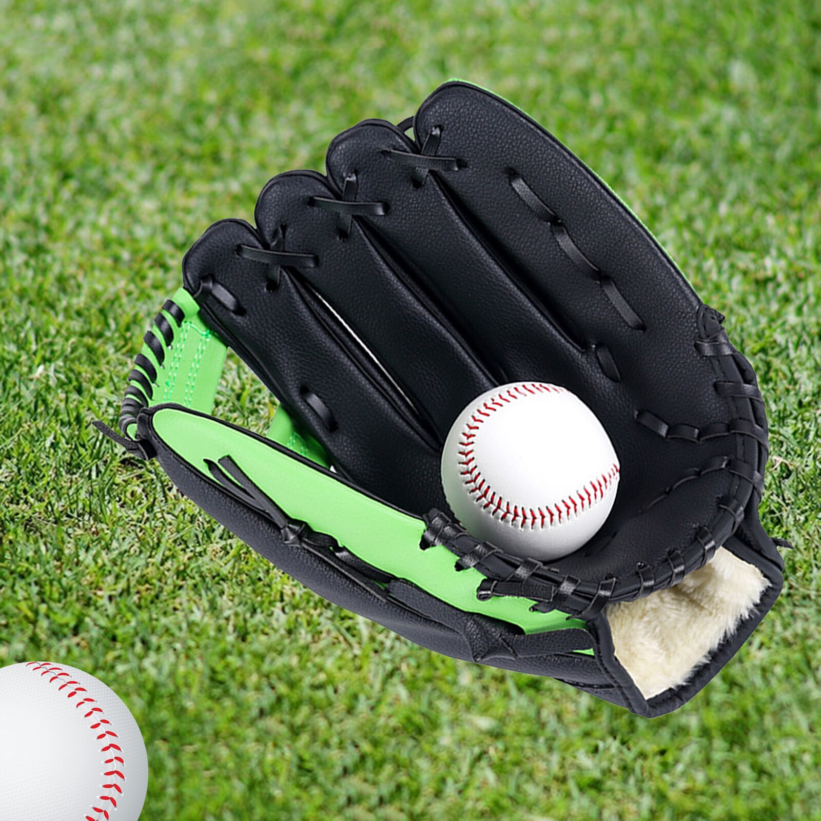 Baseball Gloves Soft Leather Softball Teeball Glov... - Grandado