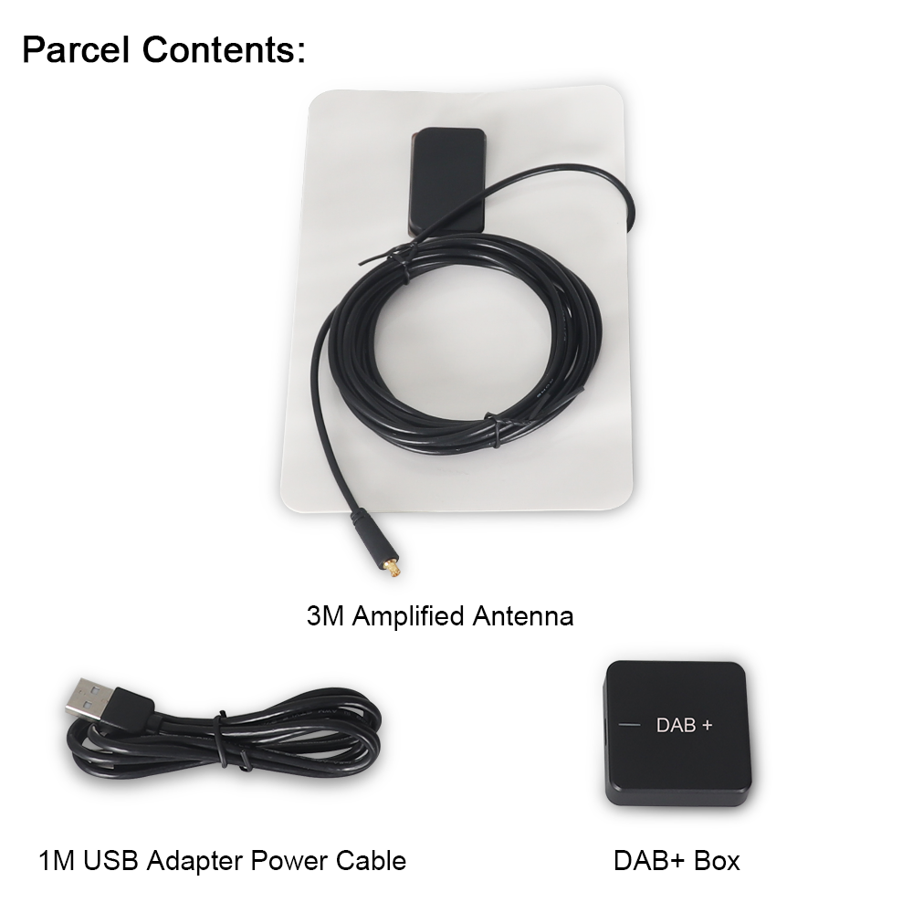 JUNHUA Amplified Digital Radio DAB+ Box Aerial Antenna Windscreen Glass Mount For Android radio Stereo DVD Player