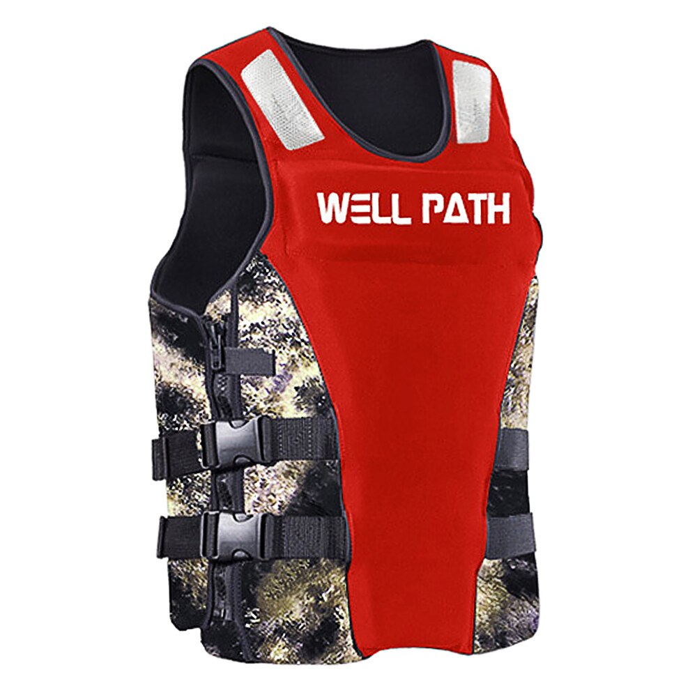 Water Sports Life Jacket Buoyancy Life Saving Safety Vest Drainage Holes Adults Fishing Boating Kayaking Surfing Swimming Vest