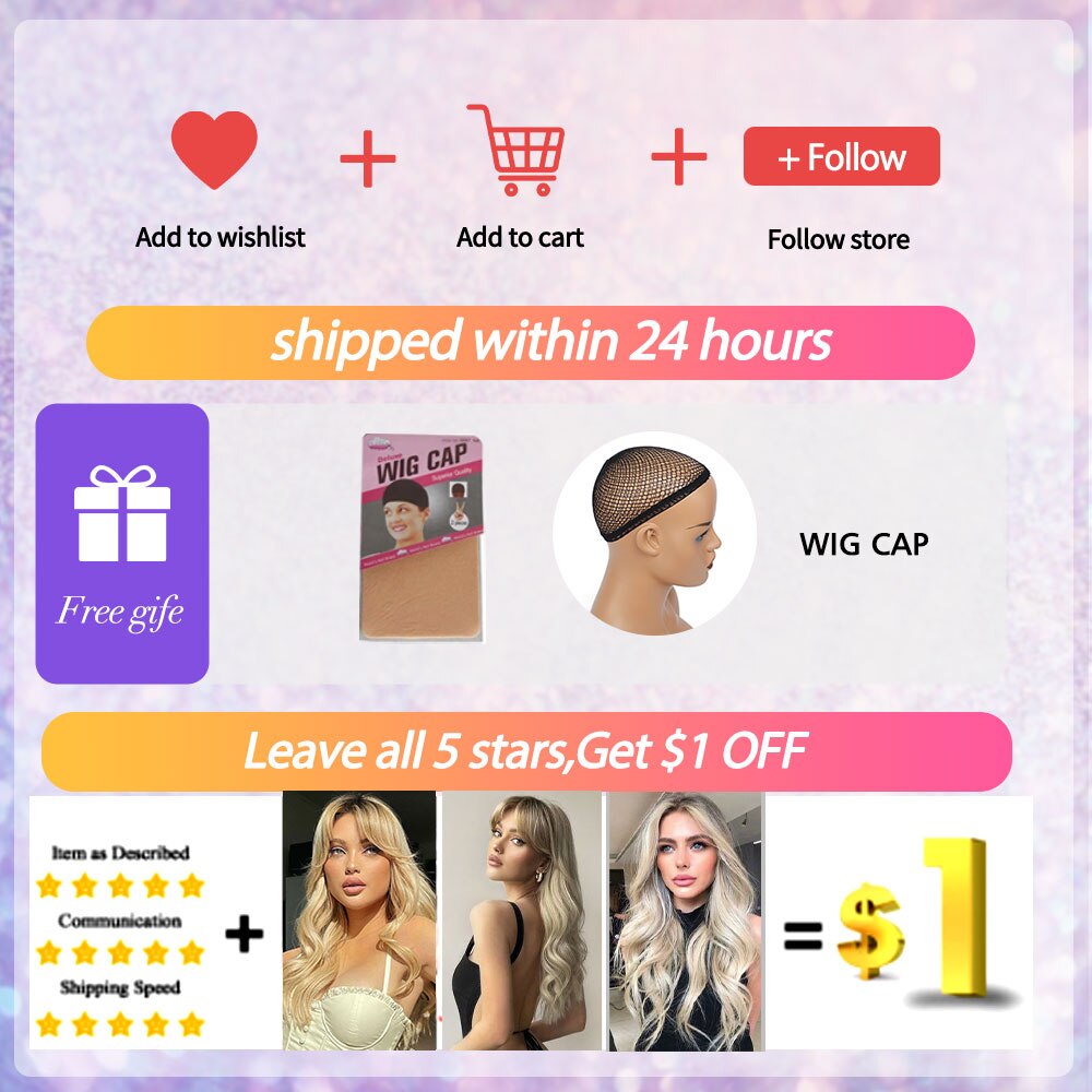 JONRENAU Long Wavy Brown to Light Brown Ombre Synthetic Wigs Partial Fringe Natural for Women Daily Party Wig Heat Resistant
