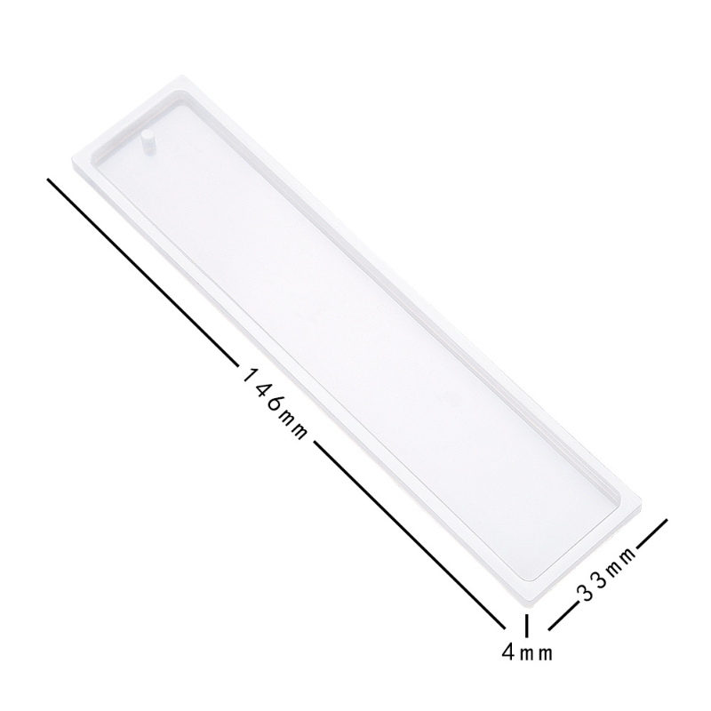 DIY Rectangle Silicone Bookmark Resin Mold Bookmark Mold Making Epoxy Resin Jewelry Craft Silicone Transparent Mold: Default Title