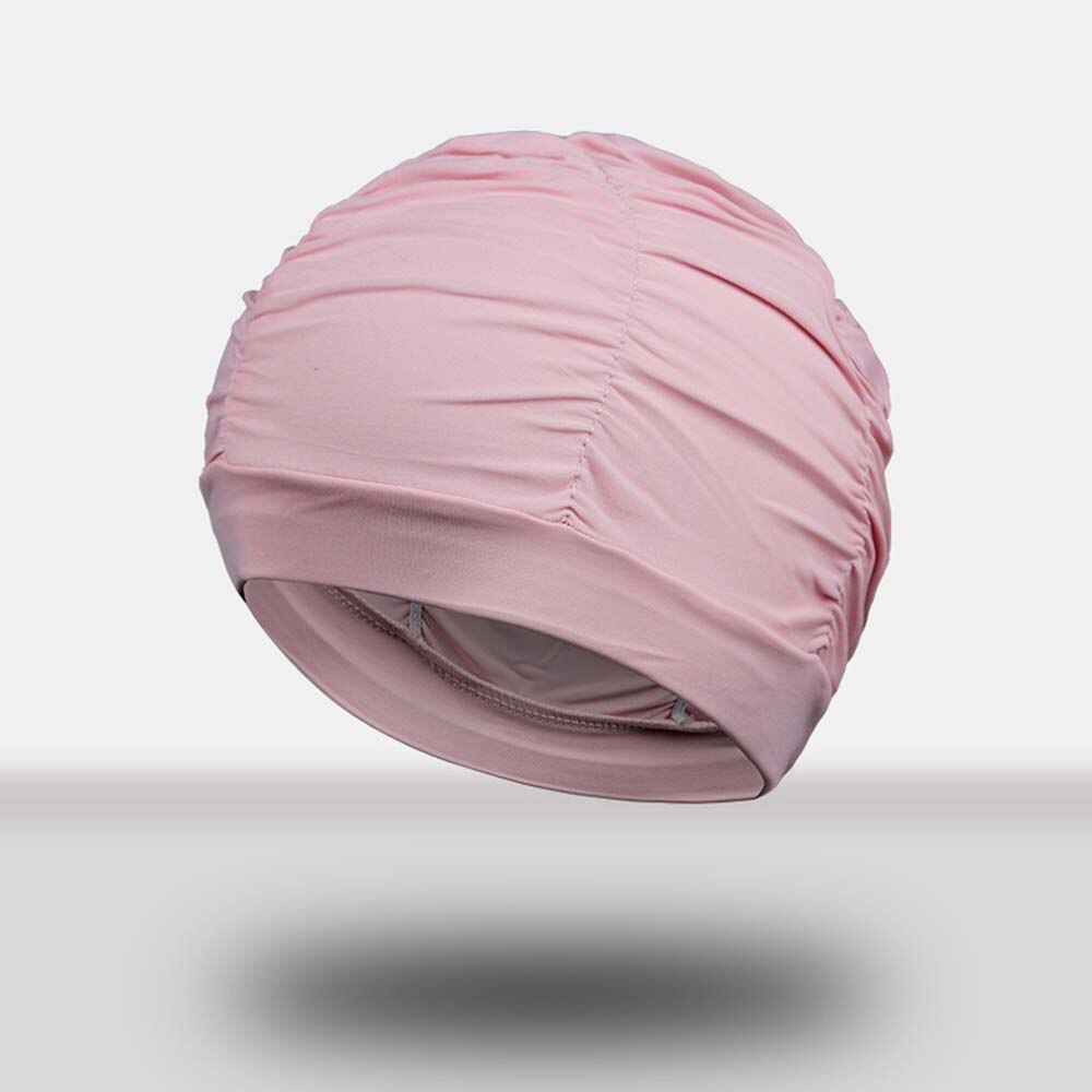 1 Stuk Van Gratis Size Badmuts Elastische Hoofdband Bloem Print Zwembad Badmuts Lang Haar Bescherming Badmuts