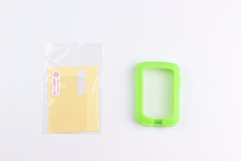 Borde de ciclismo al aire libre 820 funda protectora de goma de silicona para ordenador + película protectora para pantalla LCD para Garmin Edge 820