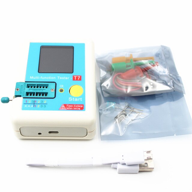 Transistor Tester TFT Diode Triode Capacitance Meter LCR ESR meter NPN PNP MOSFET IR Multifunction tester multimeter
