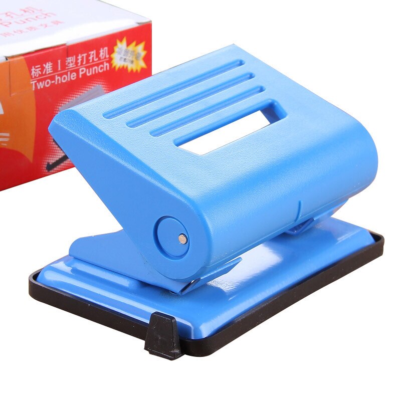 837 paper puncher keypunch standard two hole punch office punch with scale troqueladora de papel
