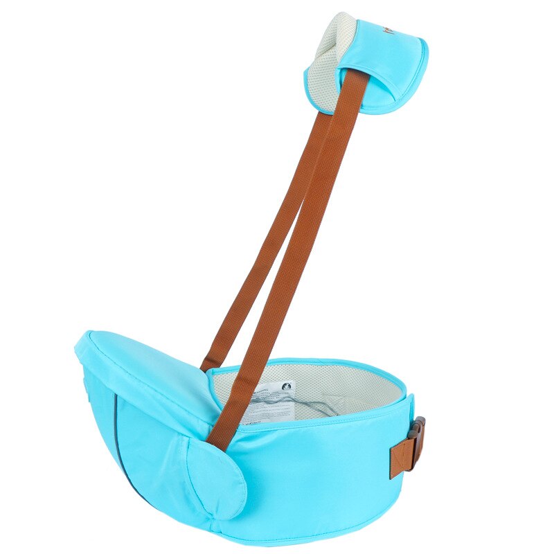 Enkele kruk Ergonomische kids infant houd taille riem hip seat ademend rugzak pouch wrap baby Kangoeroe Sling: Sky Blue