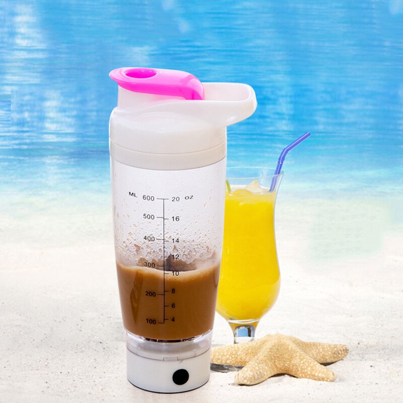 600ml Electric Automation Protein Shaker Bottles Blender Sport Water Bottle Automatic Movement Outdoor Tour Coffee Milk Mixer