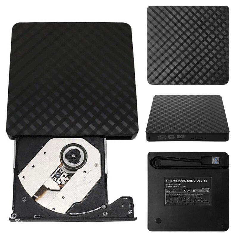 External USB 3.0 DVD Rom Writer Rewriter Burner Player for macbook Laptop PC K92F