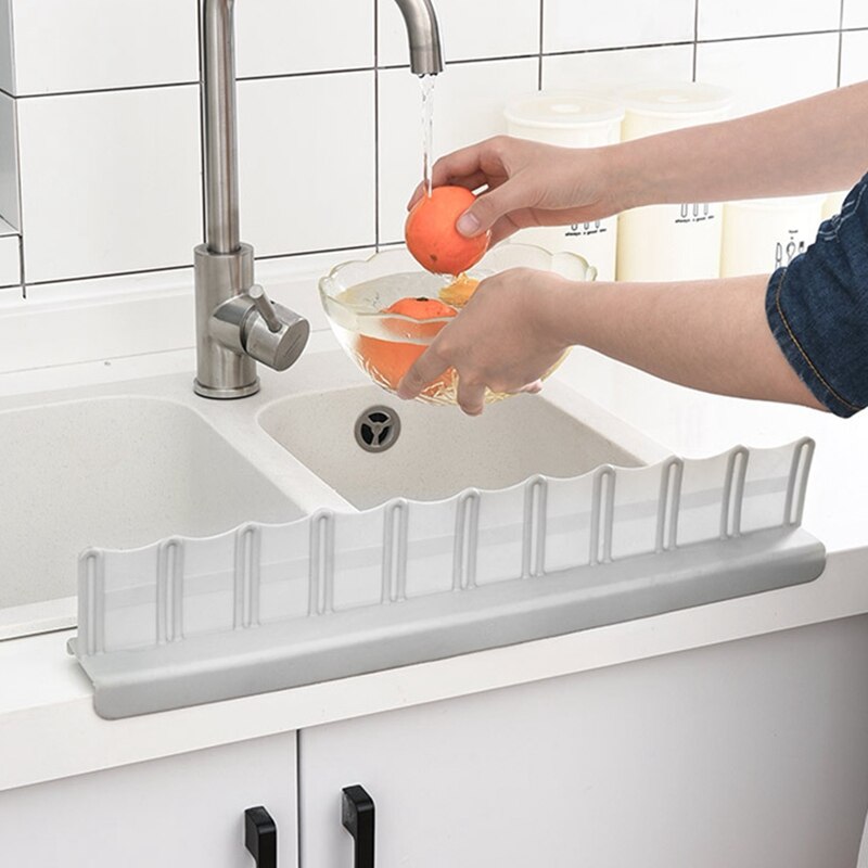 3-Piece Set Kitchen Tools Portable Basin Sink Water Splash Guard Bathroom Splashproof Baffle Board Kitchen: Default Title