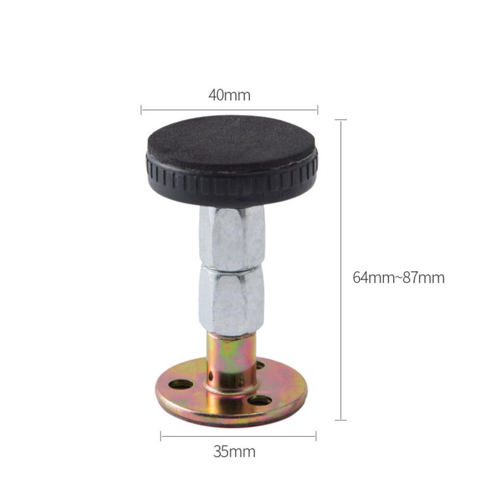 Dispositivo de mesita de noche fija, autoadhesivo, antivibración, anticolisión, estabilizador de vibración de cama, artefacto de pared: Black L