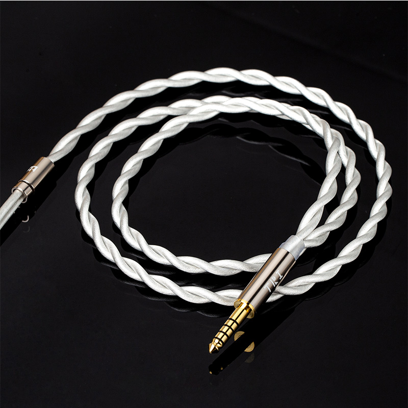 Tri nåde pro 2- kjerners sølvbelagt oppgraderingskabel til hodetelefoner, hifi-søler, iem-kabel med 3.5mm , 4.4mm , 2- pinner/mmcx-ørepropper til kz cca