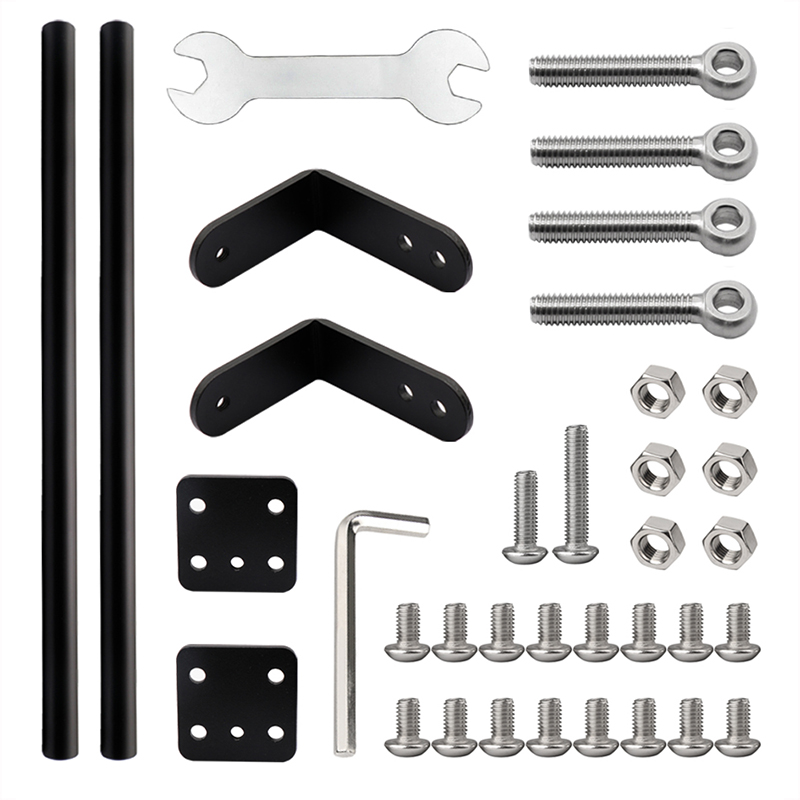 Upgrade 3D Printer Parts Supporting Pull Rod Kit Aluminum Alloy Tie Rod Set for Creality 3D Ender-3/Ender-3S/Ender-3 Pro