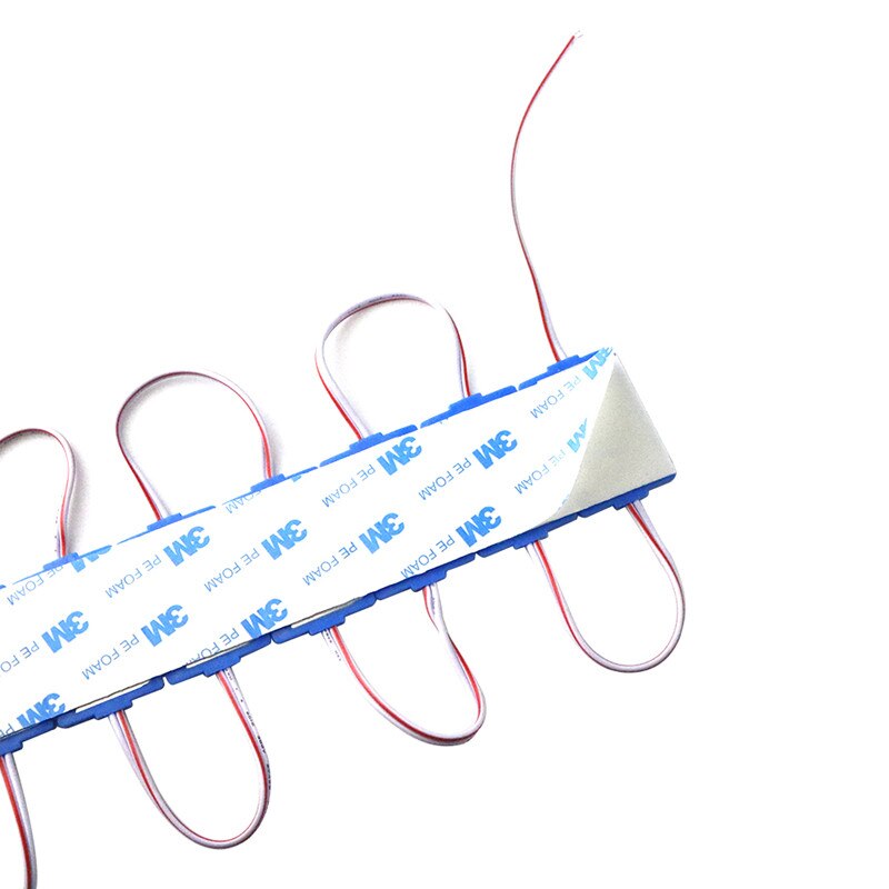 ledet modul 12v kolbe lys annonseskilt bakgrunnsbelysning butikk banner vanntett  ip65 hvit rød grønn blå gul rosa 10 stk