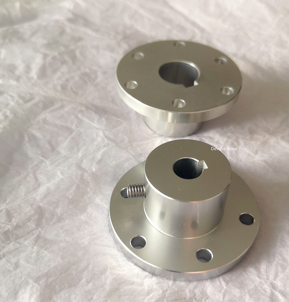 Omni wheel Flange Coupling Aluminum alloy diameter 5 6 8 10mm 12 14 15 16 18 mm keyway coupling
