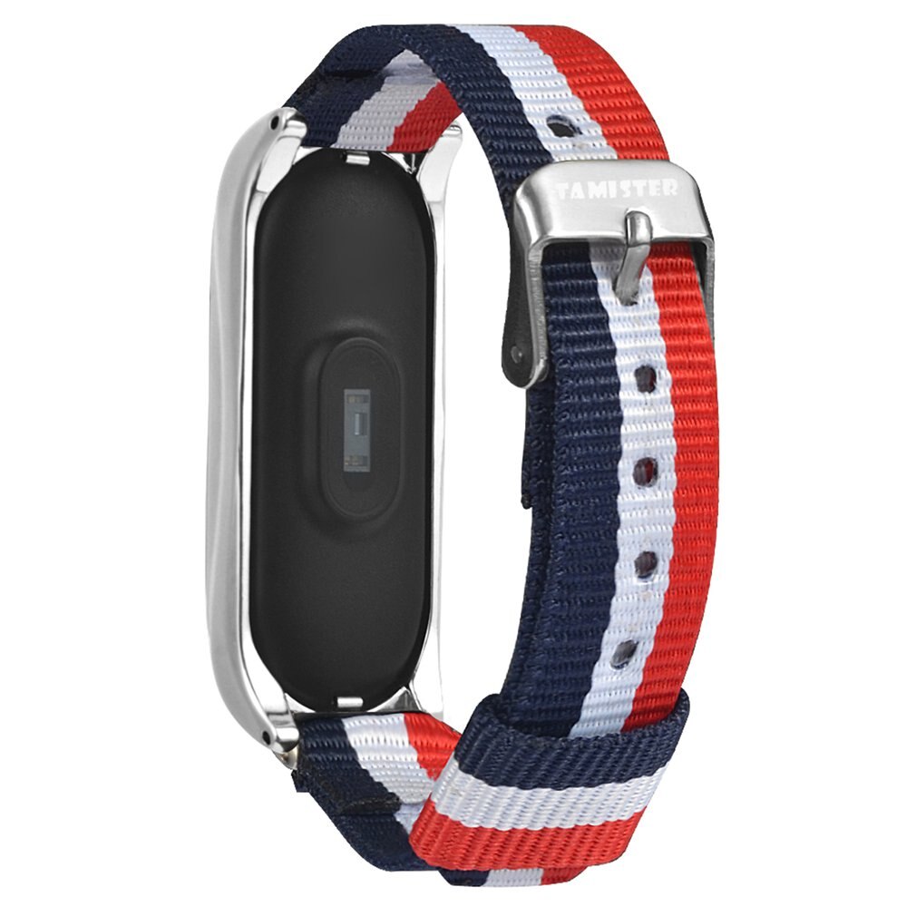 Nylonrem til xiaomi mi band 4 5 3 utskiftbart armbånd mi band band 4 armbånd lett pustende armbånd for miband 5 4