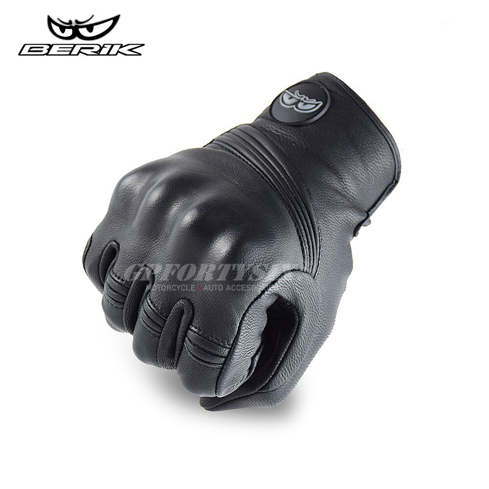 Berik Motorhandschoenen Mannen Touch Screen Lederen Elektrische Fiets Handschoen Fietsen Volledige Vinger Motorbike Moto Bike Motocross Luvas