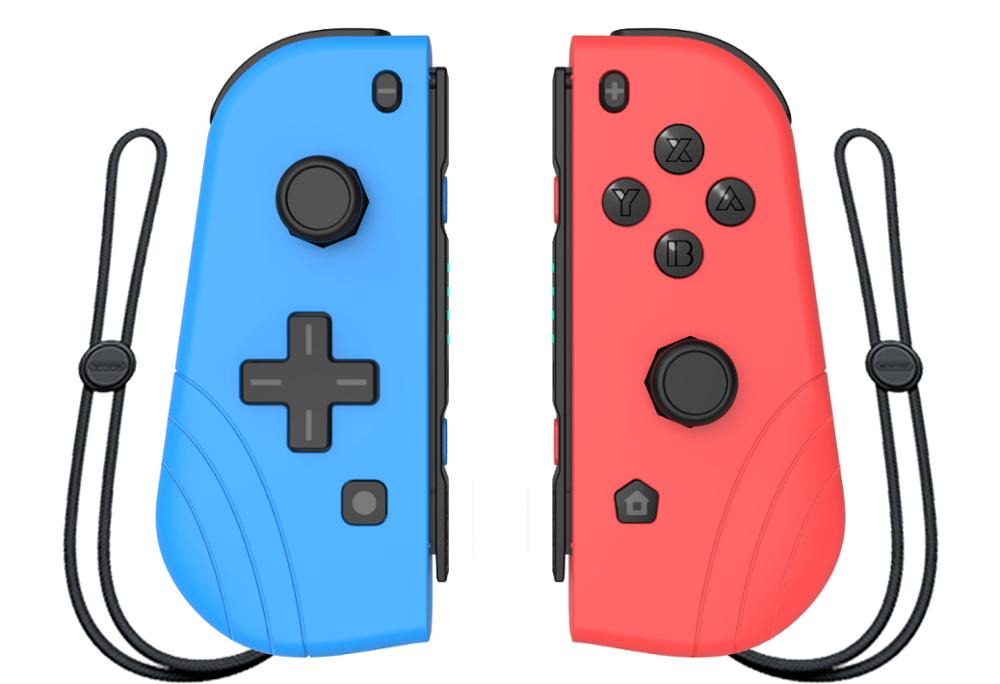 for Nintendo Switch Bluetooth Left & Right Wireless Controller 2 vibration six-axis somatosensory function one-click wake-up: blue red