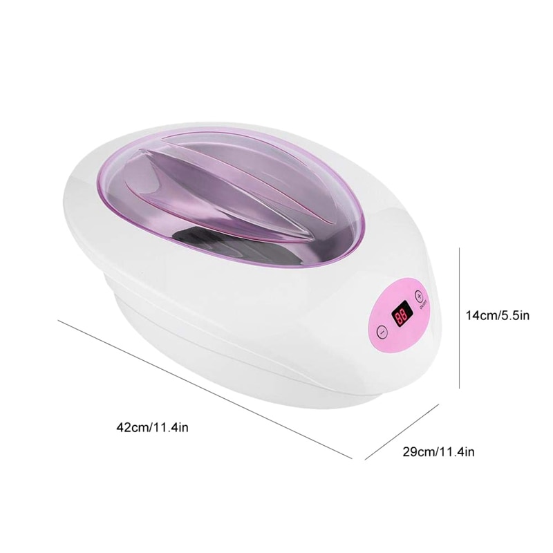 Voksvarmer kit, elektrisk hårfjerning voks epilator varmere hårfjerningsmiddel varmeapparat maskine til fuld kropsben ansigt øjenbryn (us plug