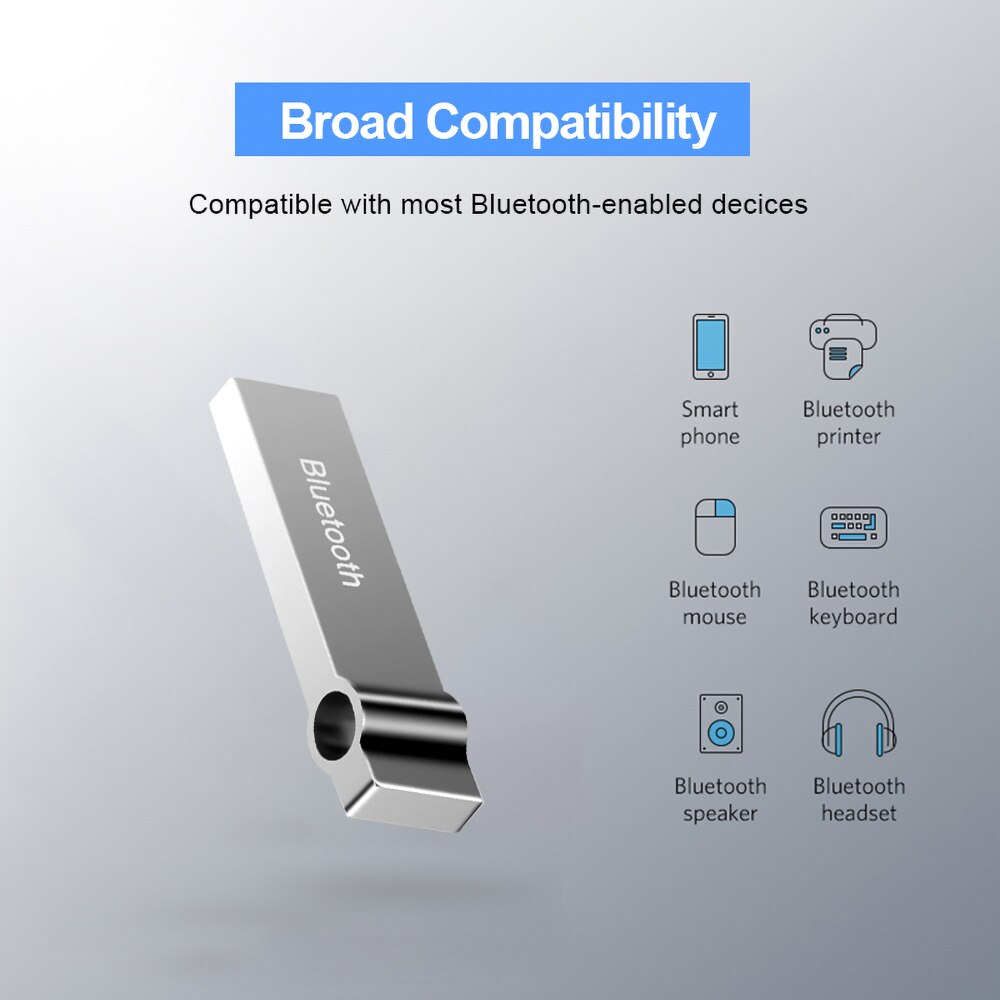 kebidumei Mini USB Bluetooth V 4.0 Adapter Dongle for PC Computer Speaker Wireless Mouse Music Bluetooth Receiver Transmitter