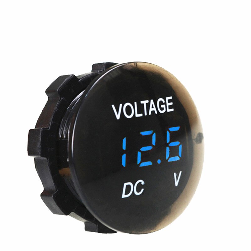 Voltmètre numérique LED ampèremètre voiture moto camion DC 5V-48V panneau tension mètre testeur batterie capacité affichage sur interrupteur