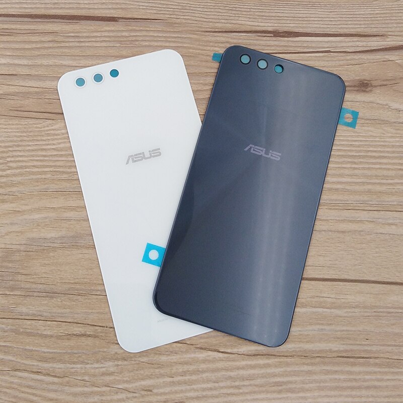 Neue Zurück Glas Batterie Abdeckung Hinten Tür Gehäbenutzen fallen Reparatur Ersatz Teile Für ASUS Zenfone 4 ZE554KL &Ampere; Klebstoff Aufkleber + Logo