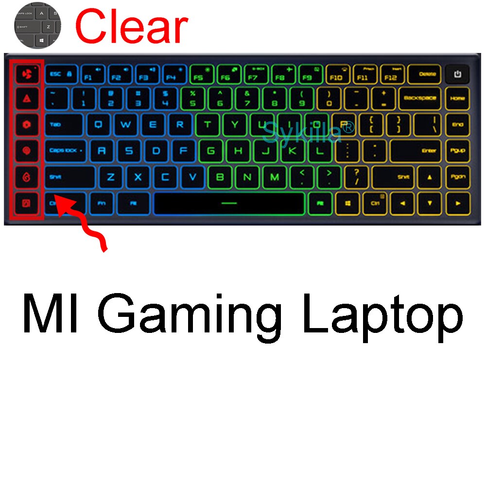 Klawiatura pokrywa dla Xiaomi MI Air 12.5 13.3 Pro 15X14 Gaming Ruby 15.6 Protector skórzane etui silikonowe TPU Laptop Notebook 2021: Clear MI Gaming