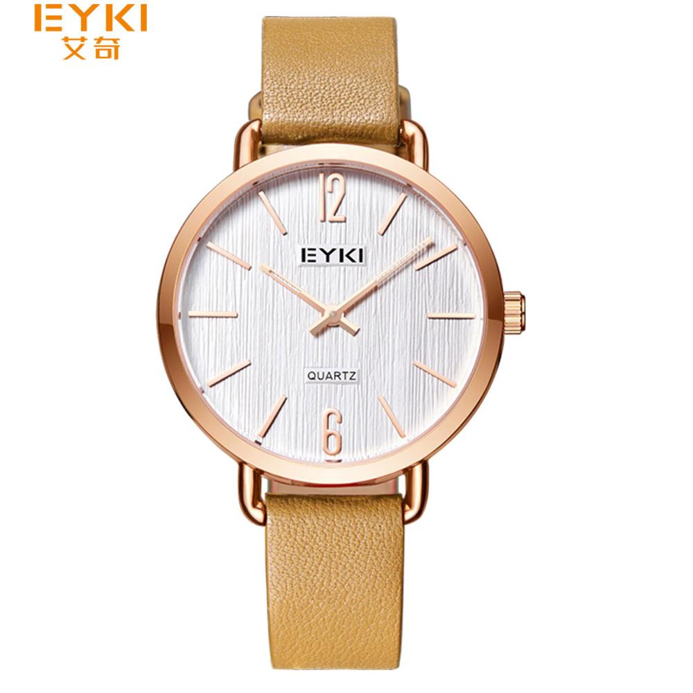 EYKI Couple tissage Mech bracelet montres Simple milanais en acier inoxydable hommes femmes tenue décontractée montre Ultra mince Relogio: 7063-9