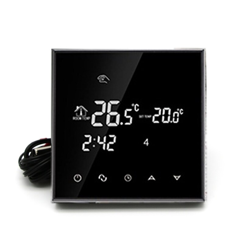 Lcd touch screen termostat varmt gulvvarmesystem termoregulator  ac200-240v temperaturregulator