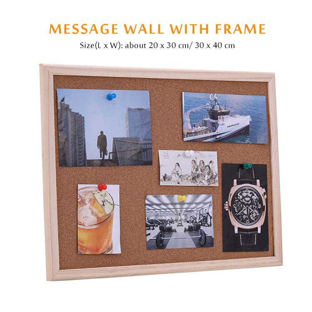 Cork Board Hanging Bulletin Kindergarten Pictures Background DIY Classroom Living Room Photo Display Message Wall With Frame