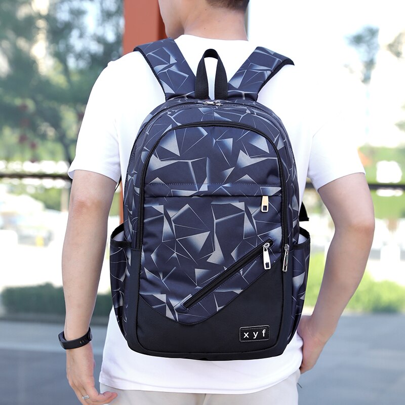 Men Backpack Casual Outdoor Computer Travel Pack College Boys Schoolbag Trends Comfortable Practical Large Capacity Backpacks