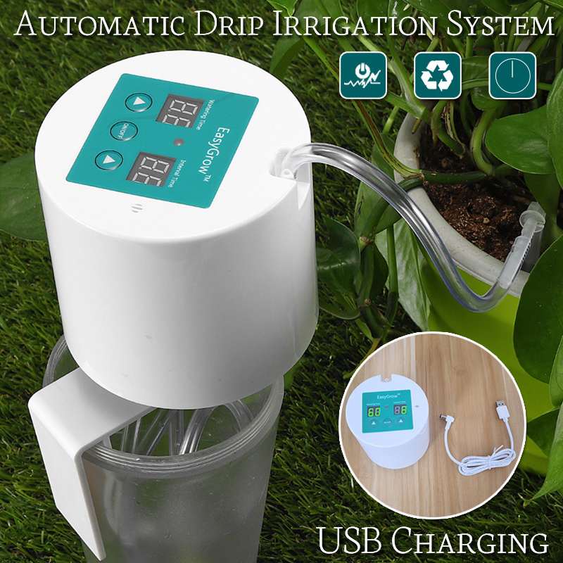 Elettronico automatico Timer Irrigazione Impianto di Irrigazione Sistema di Irrigazione Giardino controllore di Ricarica USB o Batteria