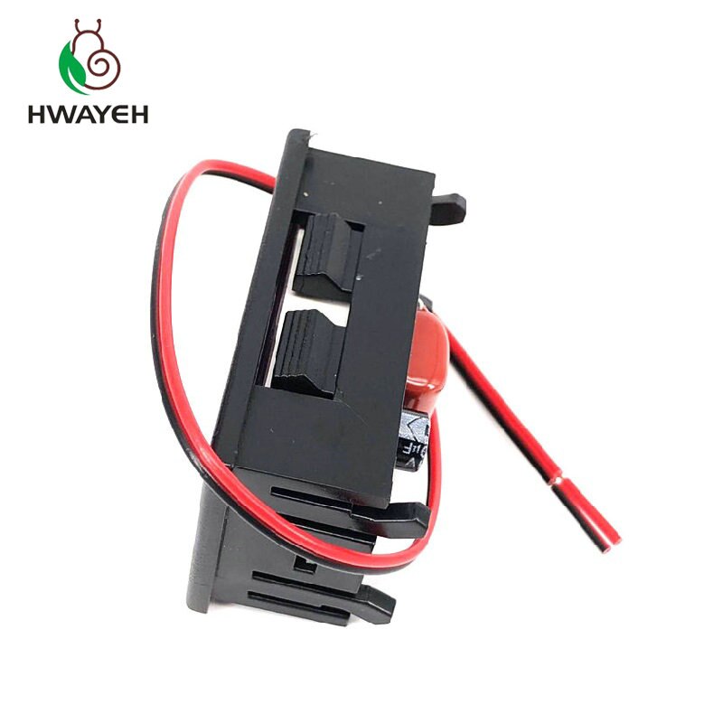 AC 70-500V 0.56 "doprowadziło woltomierz cyfrowy miernik napięcia wolt instrument narzędzie 2 przewody czerwony zielony niebieski wyświetlacz 110V 220V DIY 0.56 Cal