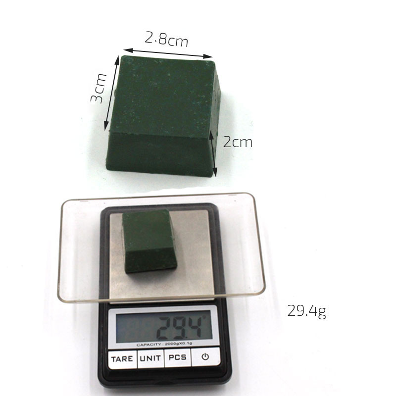 1pcs Green Bar Polishing Wax Compound Engraving Accessories Leather Abrasive Sharpener Polishing Wax Metal Paste Polishing