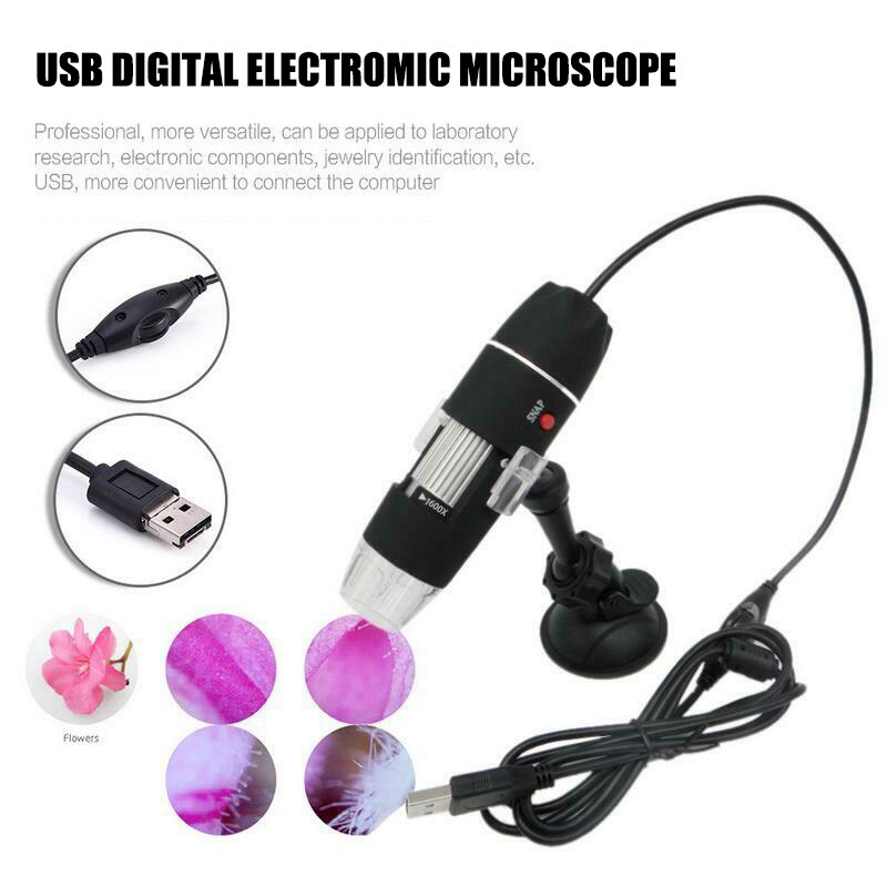 1080P 8 LED Microscope Camera 1000X/1600X Digital USB Magnifier VDX99