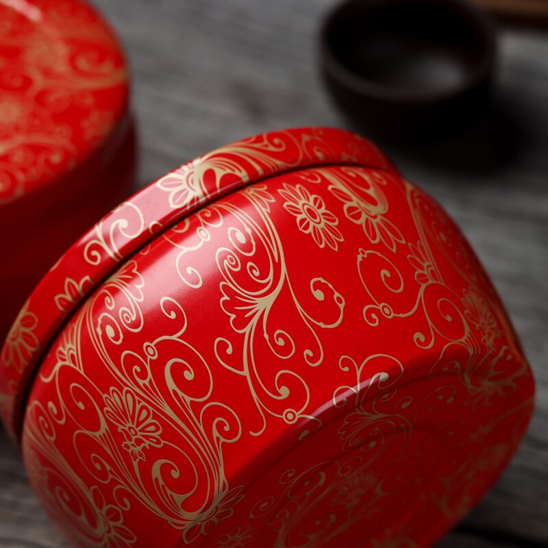 Round Tinplate Box Tea General Metal Tin Can Box Tea Can