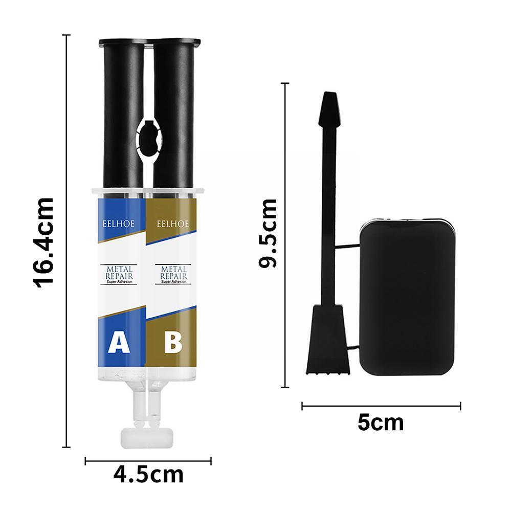 Pegamento de soldadura en frío de Metal, pegamento Ab de 2 componentes, pasta de pegamento térmico para reparación de grietas en frío, Pegamento de soldadura Industrial resistente para E4w8, 50g