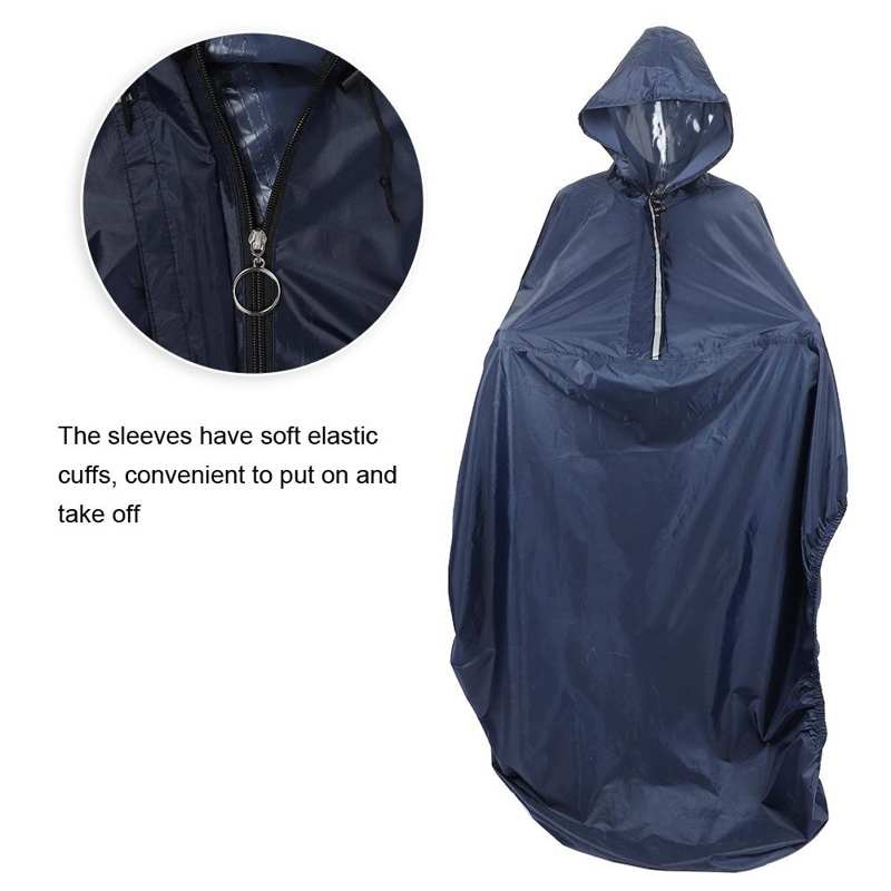 Waterdichte Poncho Voor Rolstoel Mobiliteit Oude Scooter Wind Proof Cape Regenjas Mantel Met Kap Regenkleding
