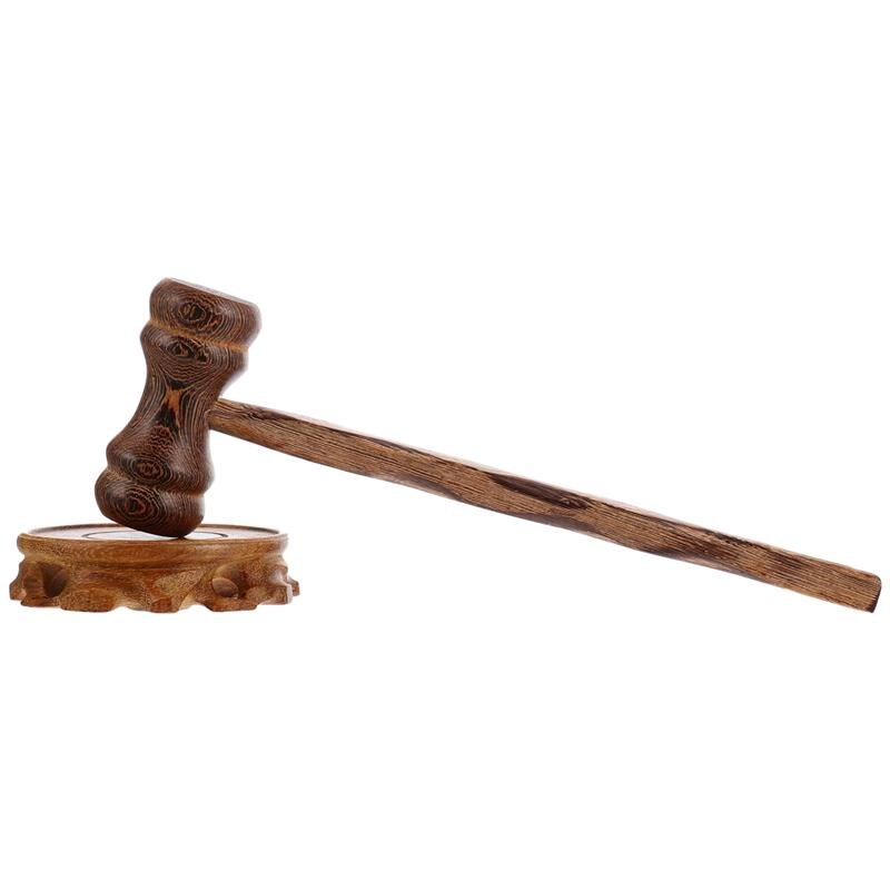 1 sæt dommerhammer auktion hammer træ gavel dommer... –