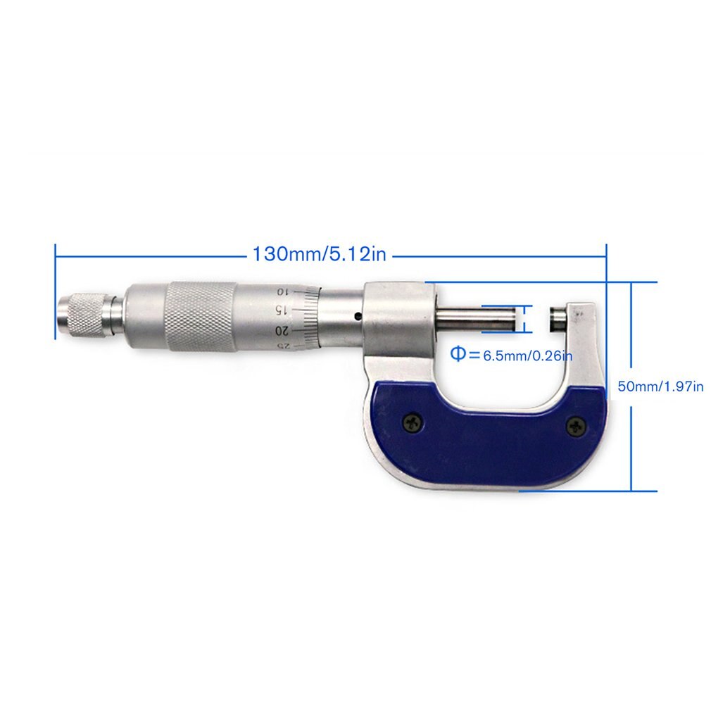 Akozon Messschieber Aus Messing – 0–25 Mm, 100 Mm Doppelskala – Kompakt & Präzise