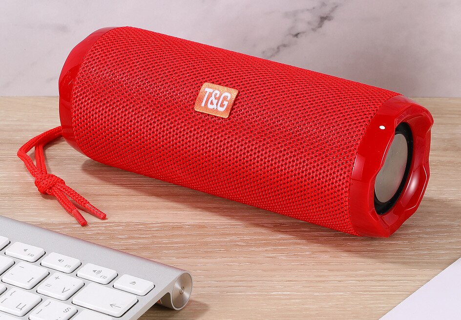 20W TG117 outdoor wireless portable bluetooth speaker, subwoofer waterproof speaker, music center, support USB, TF card caix: TG191 red