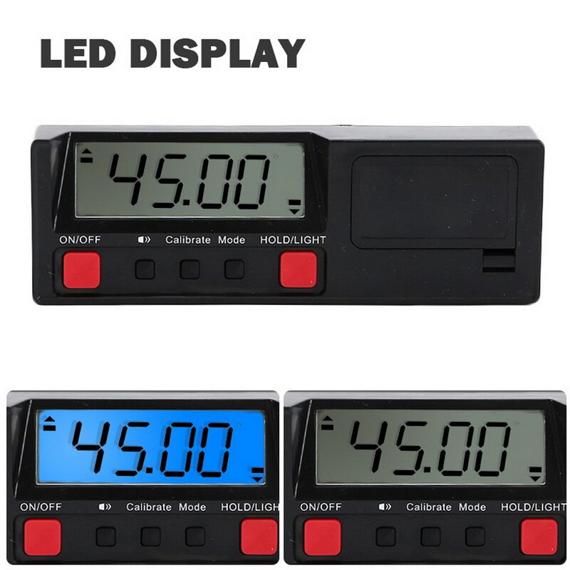 Digital Spirit level Bubble Magnetic Electric Level 360 degree Angle Finder Protractor Inclinometer Horizontal Scale Ruler