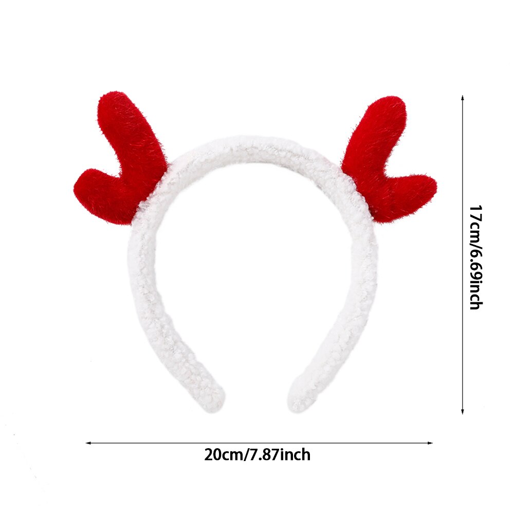 1pc Nette Plüsch Stirnband Elk Geweih Leopard Muster Geweih Stirnband Weihnachten Kopfschmuck Dekoration Mädchen Haar-accessoire: 3