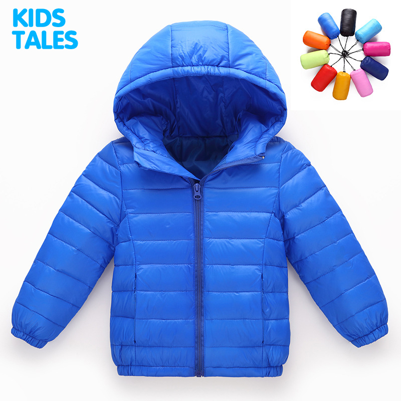 hiver garçons filles mince vers le bas coton manteau bébé enfants printemps automne doudoune enfants 3-11Y vêtements d'extérieur