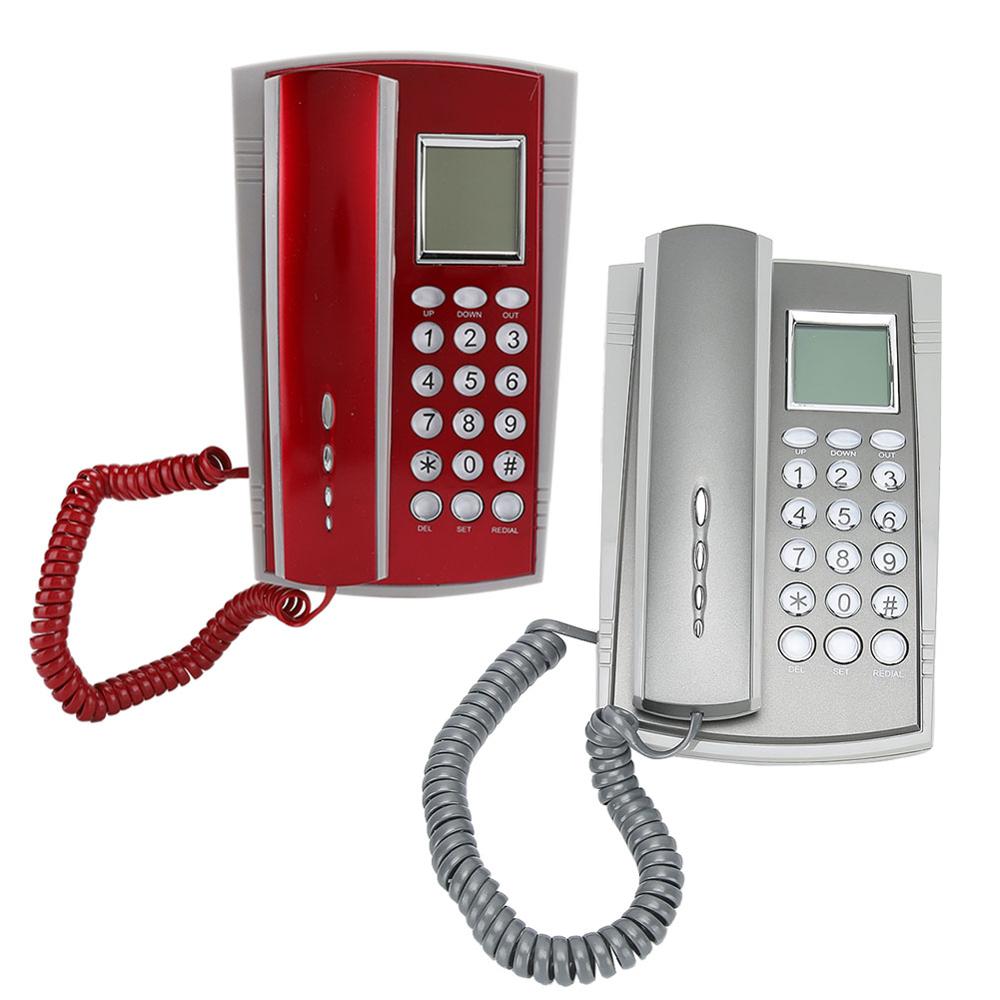 Mini Telefoon Vaste Telefoon Desktop Snoer Vaste Telefoon Wandmontage Telefoon Met Caller Id Display Voor Hotel Office Home