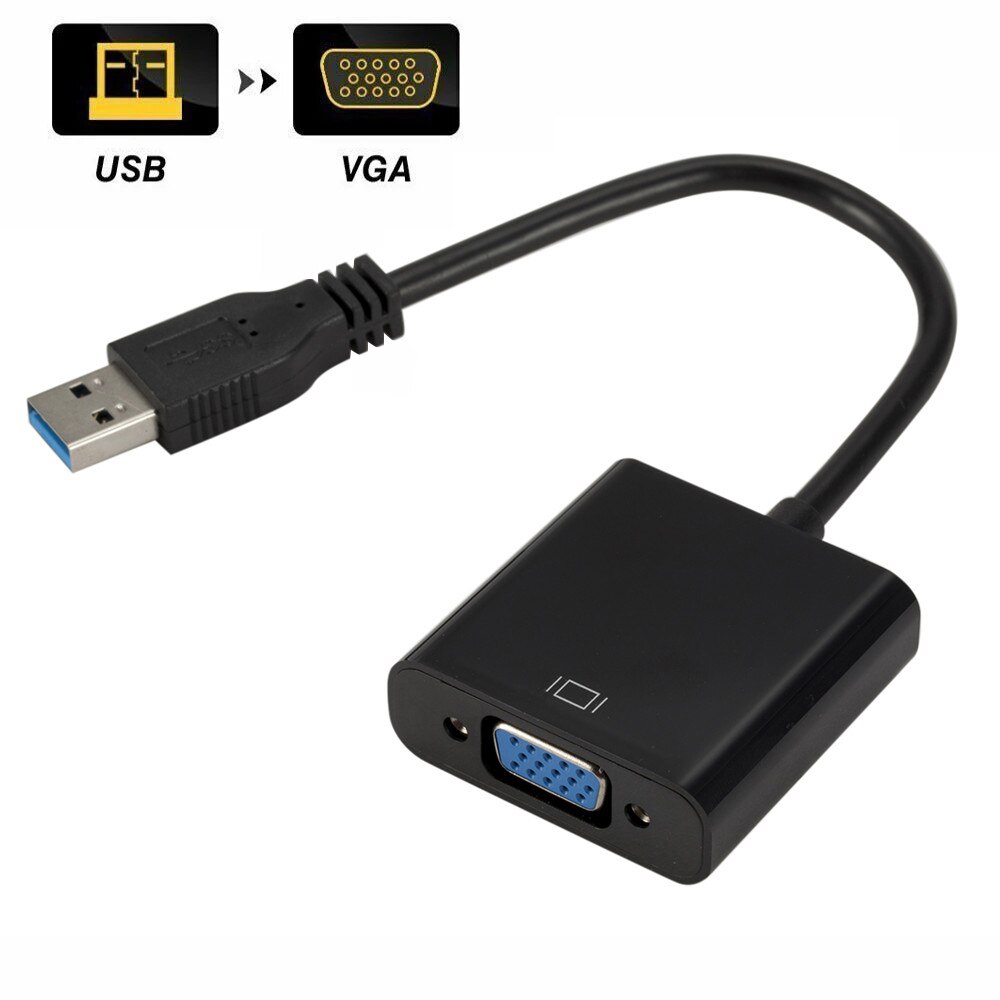 Usb 3.0 Naar Vga Video Grafische Kaart Adapter Display Externe Cable Adapter Voor Pc Hdtv 1080P/Usb 3.0 vrouw Vga Connector