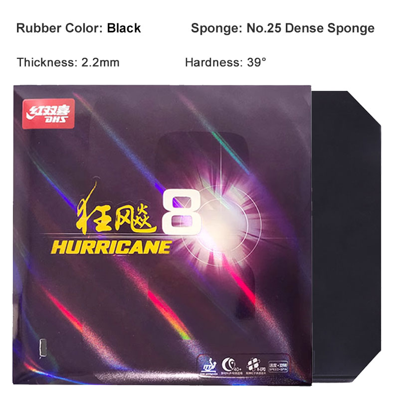Tafeltennis Rubbers - Hoge Kleefkracht, Snelheid & Loop - Pimple-In met Dichte Spons: Geel