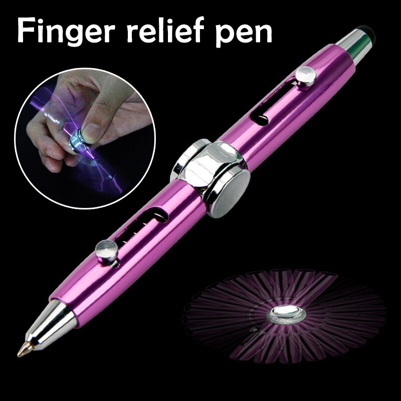 3 in 1 Multi-Functional Hand Gyroscope Stylus Pen Capacitive Pen Stress Relief Metal Ballpoint Pens FP8