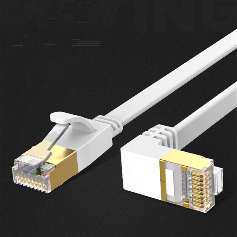 Ethernet Cable Cat6 Lan Cable UTP CAT 6 RJ 45 Network Cable 90 Degree Right Angled Patch Cord for Laptop Router RJ45 Network