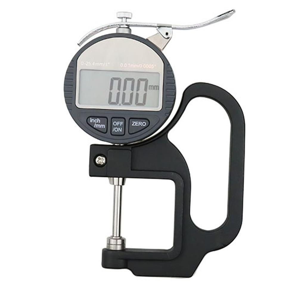 Industrial Grade Digital Display Thickness Gauge Digital Display Thickness Gauge Paper Cloth Tape Thickness Gauge: micrometer 0-25.4mm